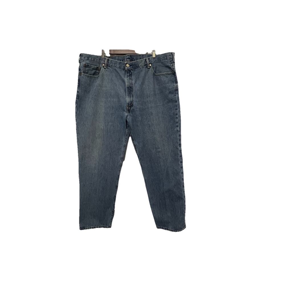 Levis Mens 550 Jeans Size 46x32 Blue Relaxed Tapered Leg Workwear‎ Classic Denim